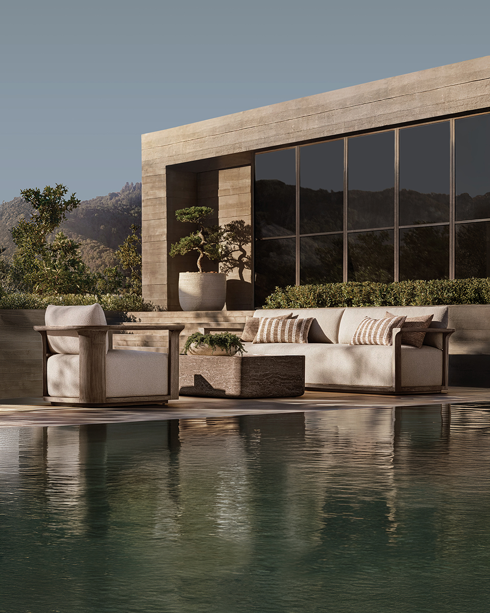 Lagos outdoor collection for RH by Mario Ruiz