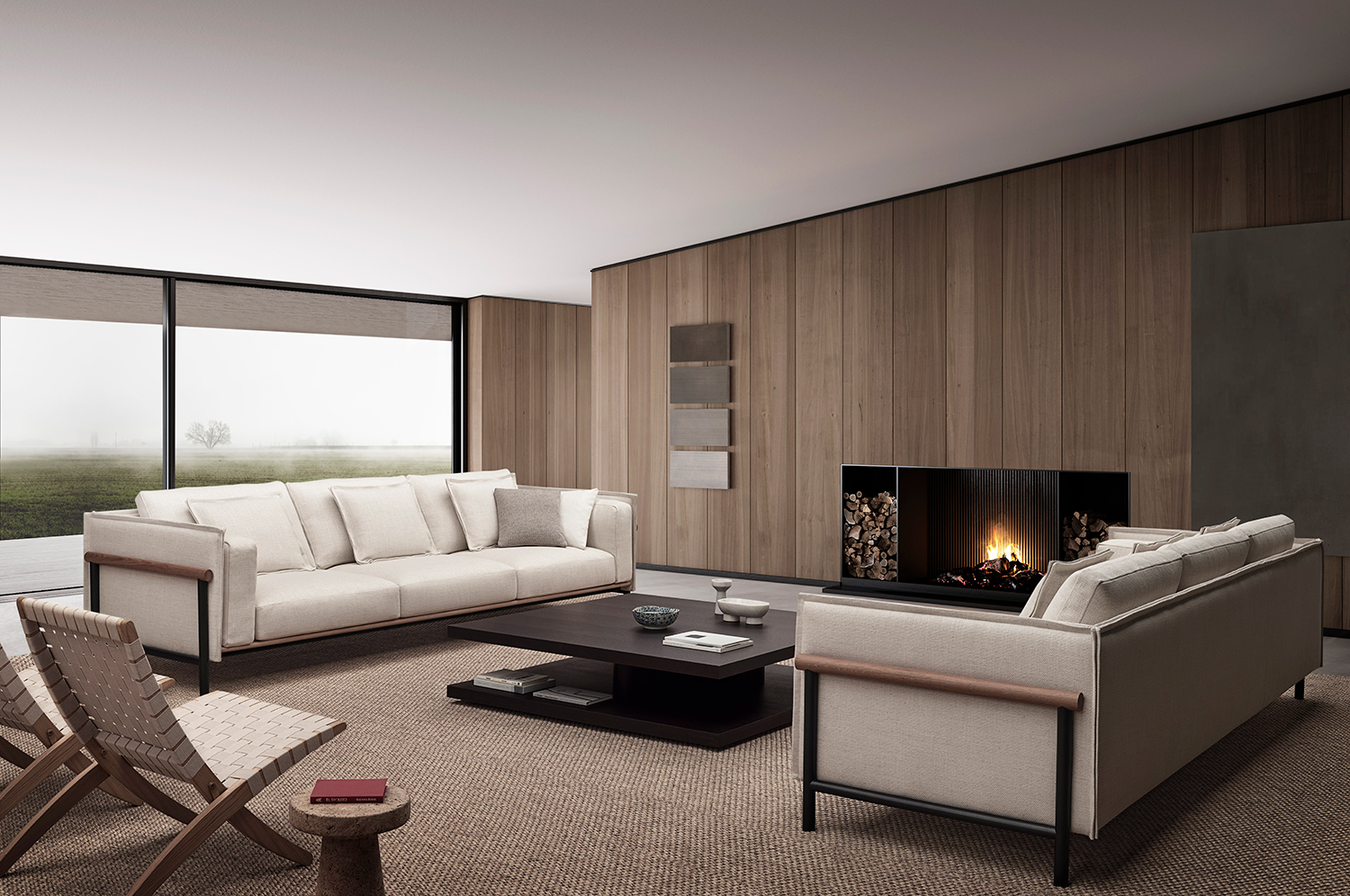 Silence Sofa Collection and Sacha SQ table by Mario Ruiz for Joquer