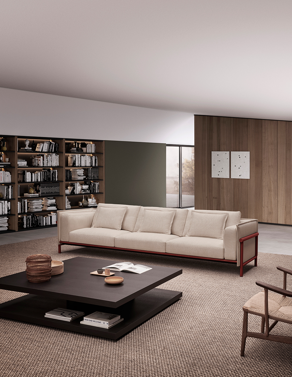 Silence Sofa Collection and Sacha SQ table by Mario Ruiz for Joquer