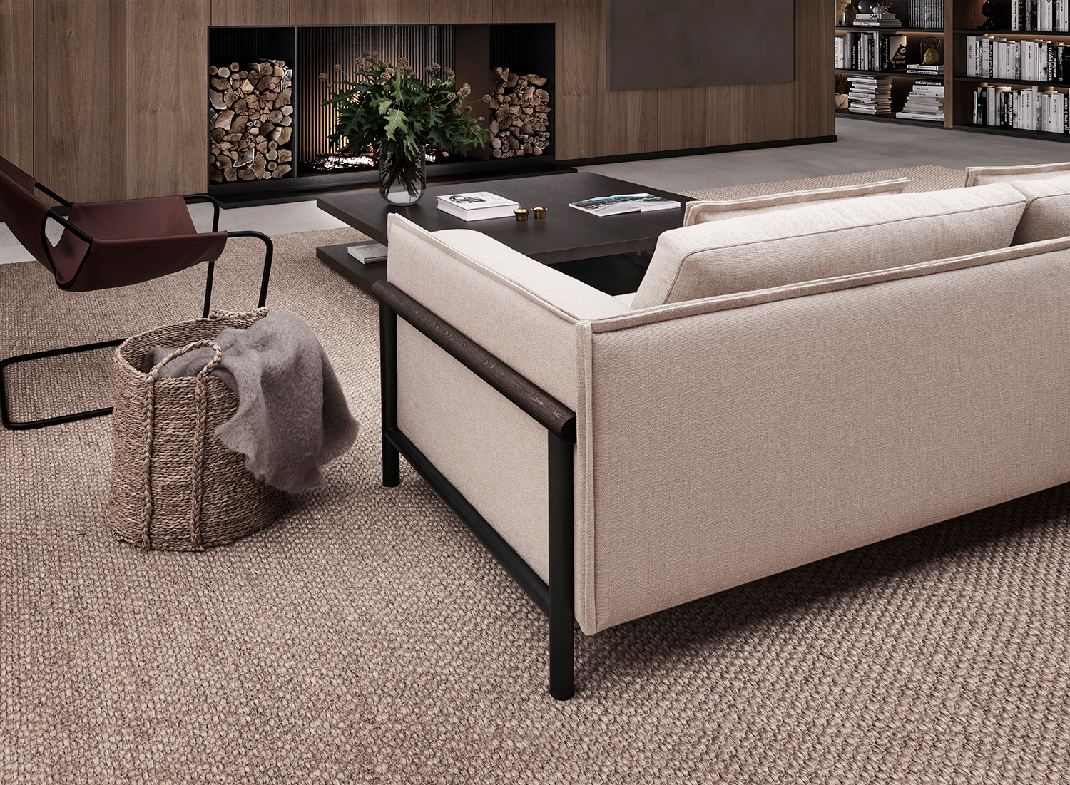 Silence Sofa Collection and Sacha SQ table by Mario Ruiz for Joquer