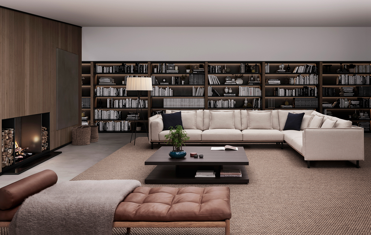 Silence Sofa Collection and Sacha SQ table by Mario Ruiz for Joquer