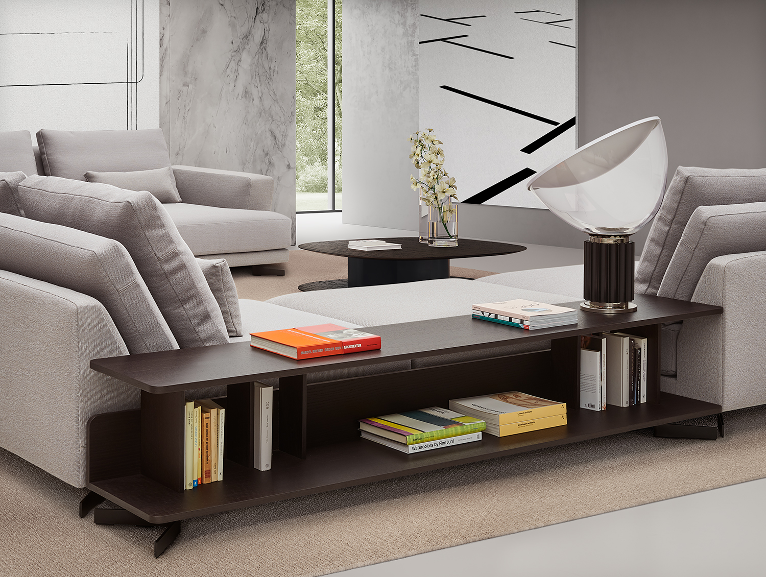 Pulse sofa collection and Sacha SE tables by Mario Ruiz for Joquer