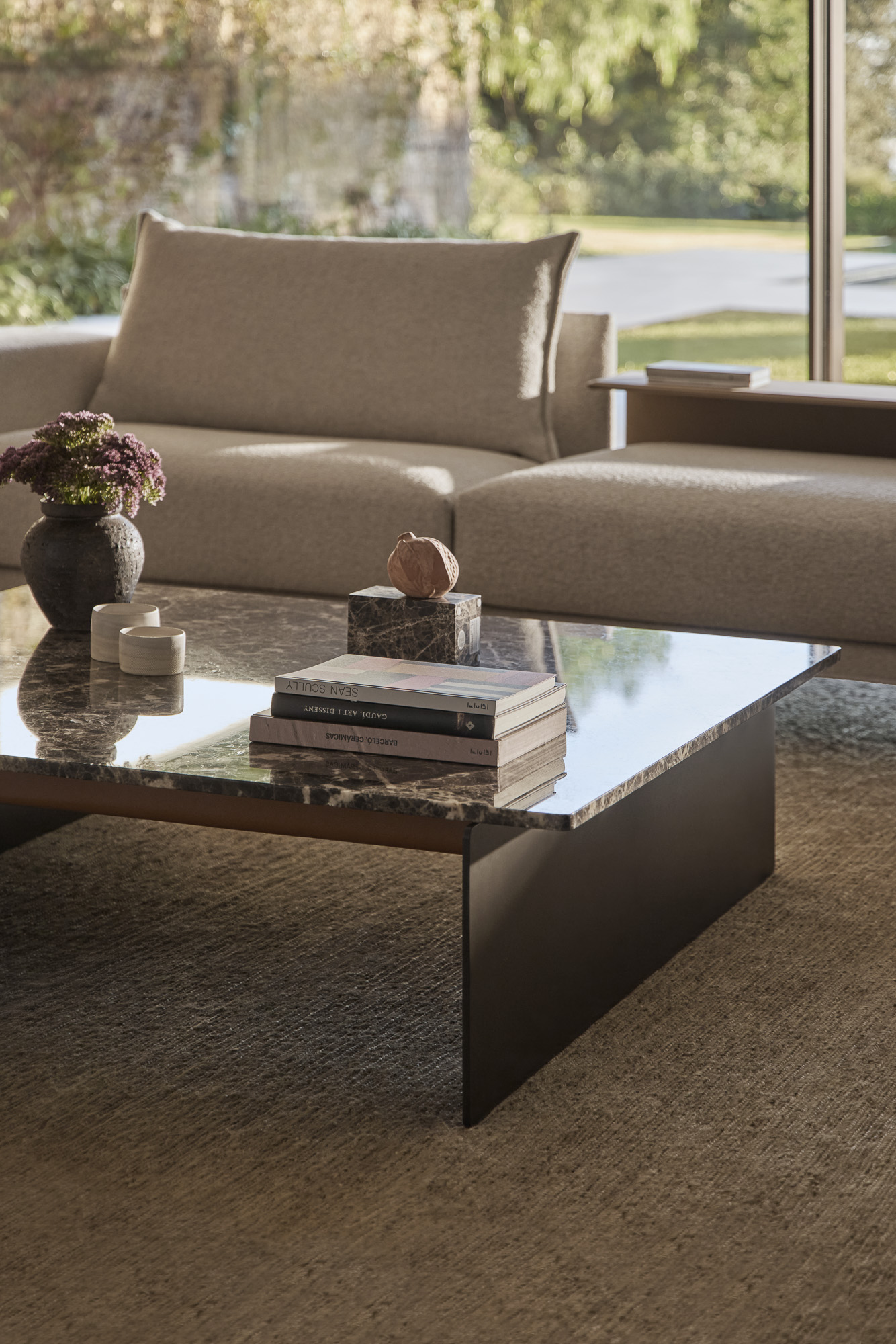 Axis coffee and side tables designed by Mario Ruiz for Joquer