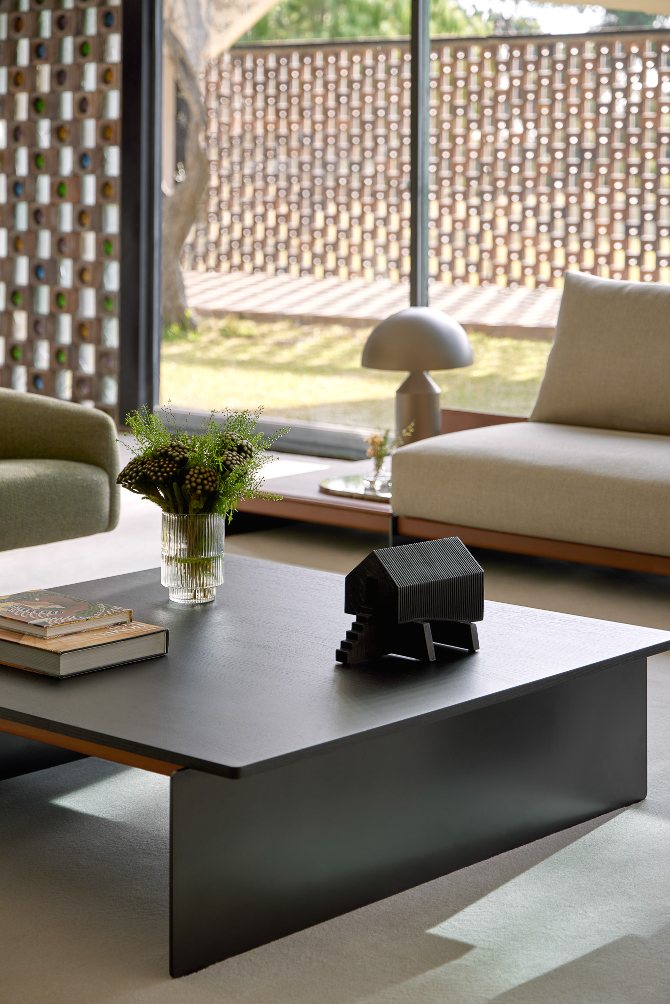 Axis square coffee table designed by Mario Ruiz for Joquer