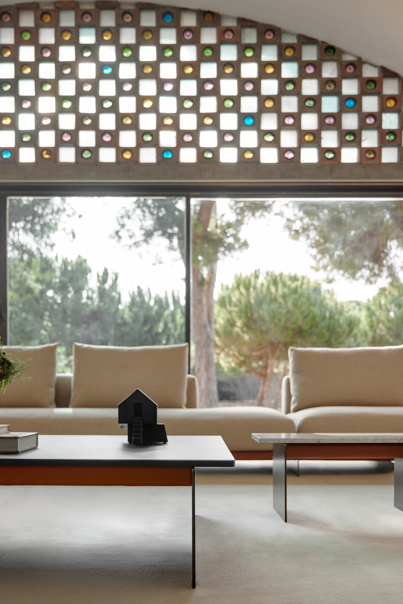 Axis coffee and side tables designed by Mario Ruiz for Joquer