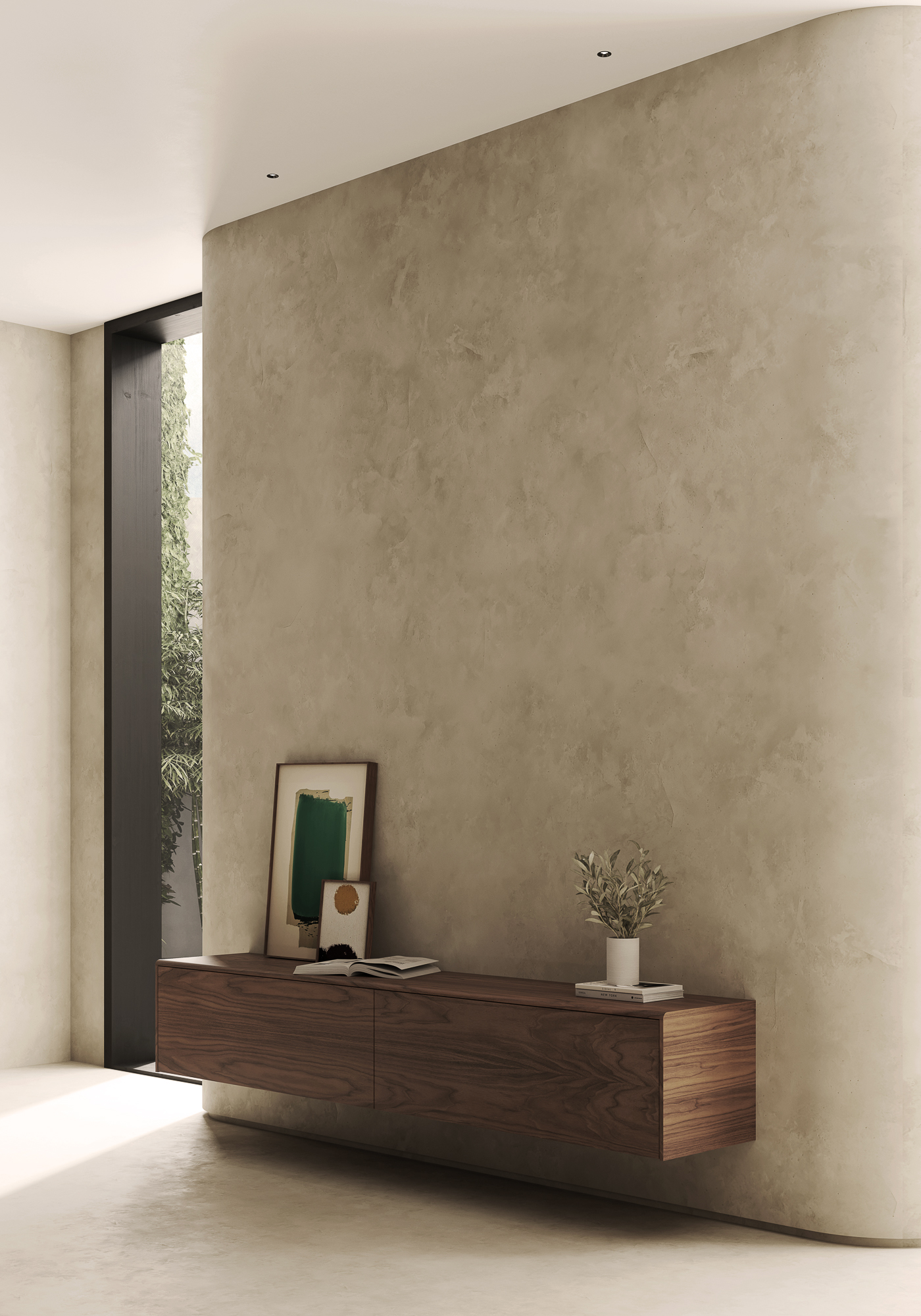 Malmo wall mounted sideboard designed by Mario Ruiz for Punt