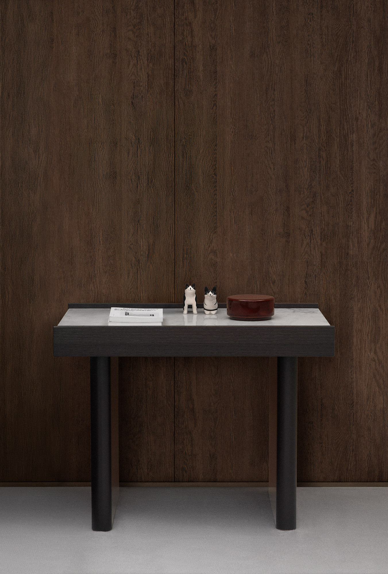 Mika bedside table and Pulse bed by Mario Ruiz for Joquer
