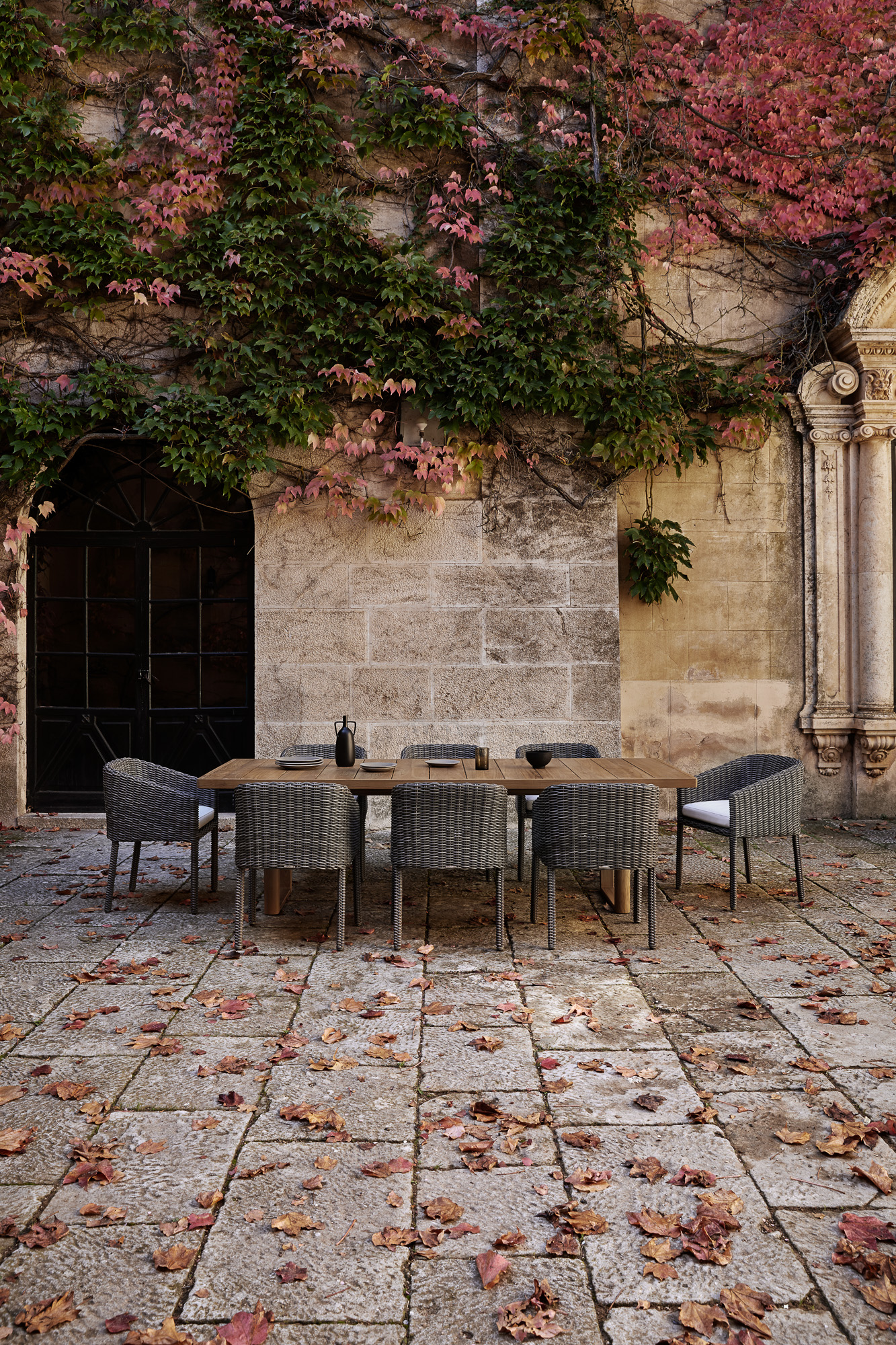 Heritage Outdoor Collection dining set designed by Mario Ruiz for POINT