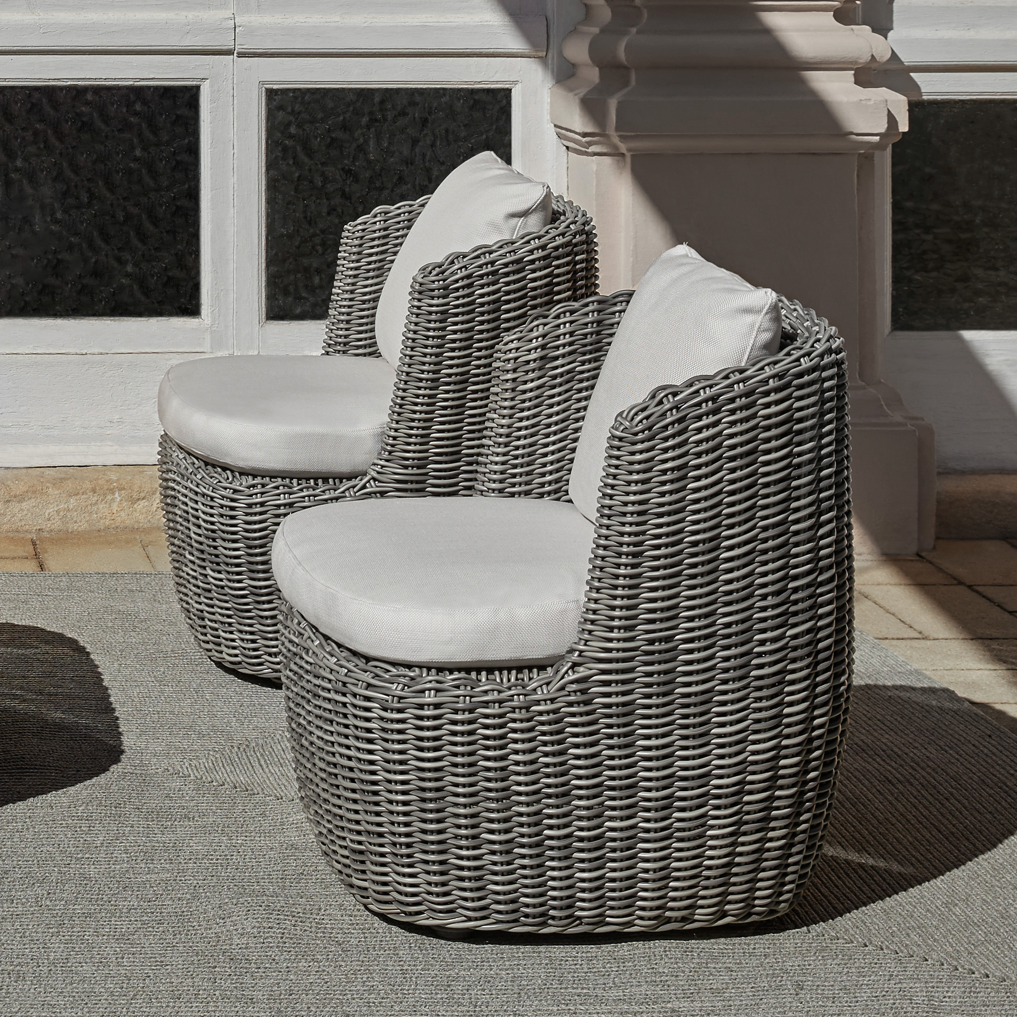 Heritage Outdoor Collection armchairs designed by Mario Ruiz for POINT