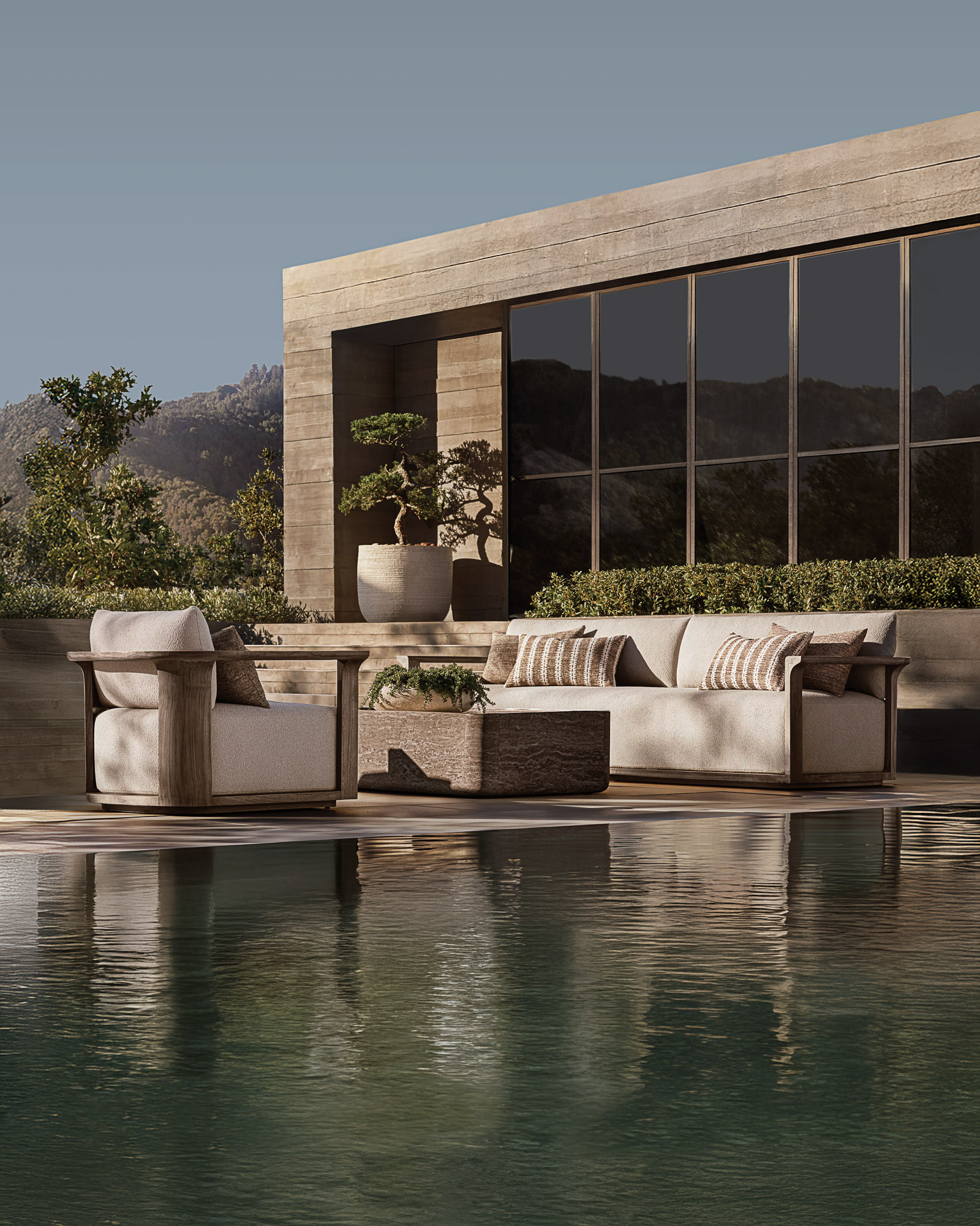 Lagos outdoor collection for RH by Mario Ruiz