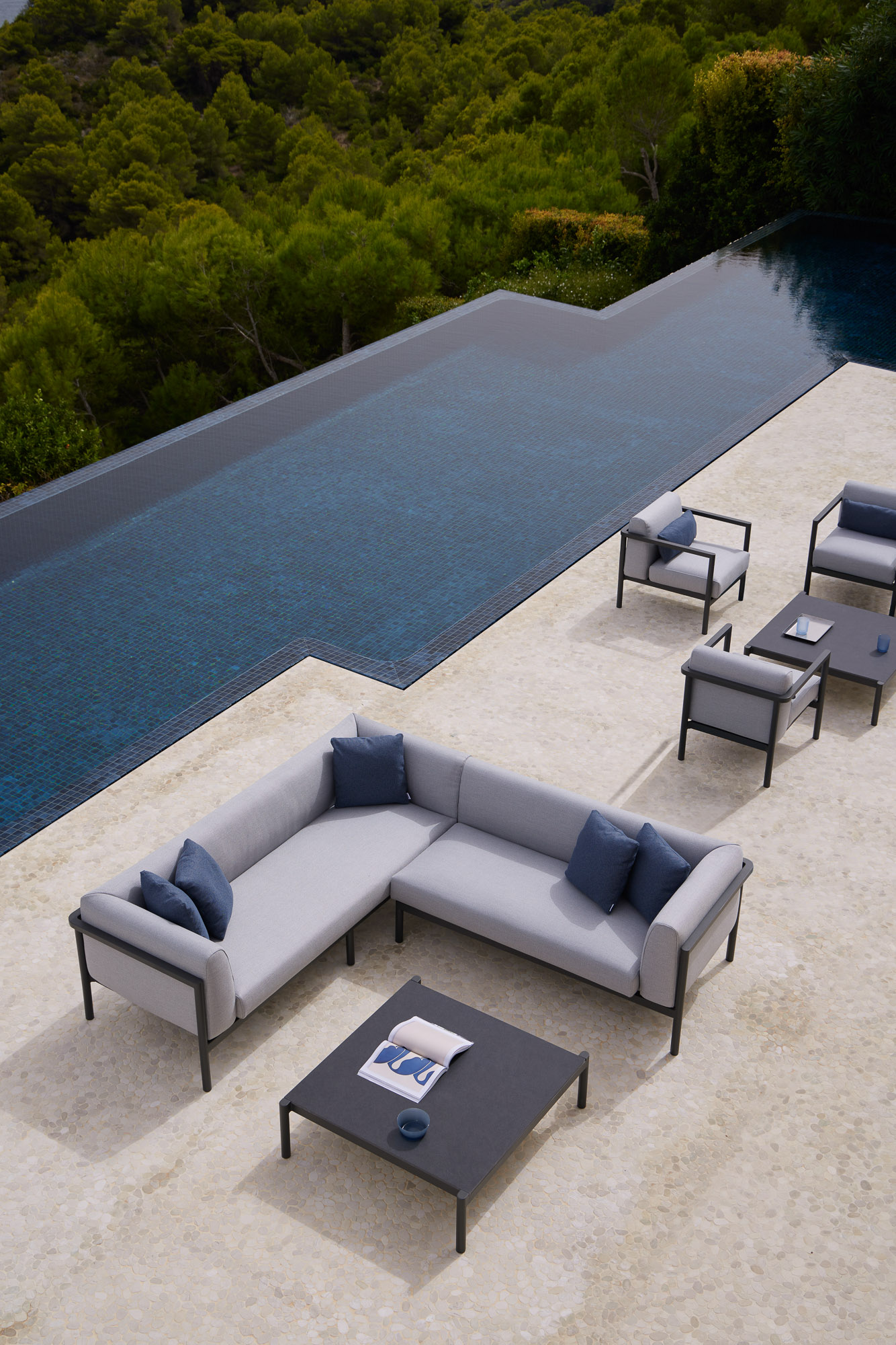 Origin Outdoor seating and tables collection designed by Mario Ruiz for Point