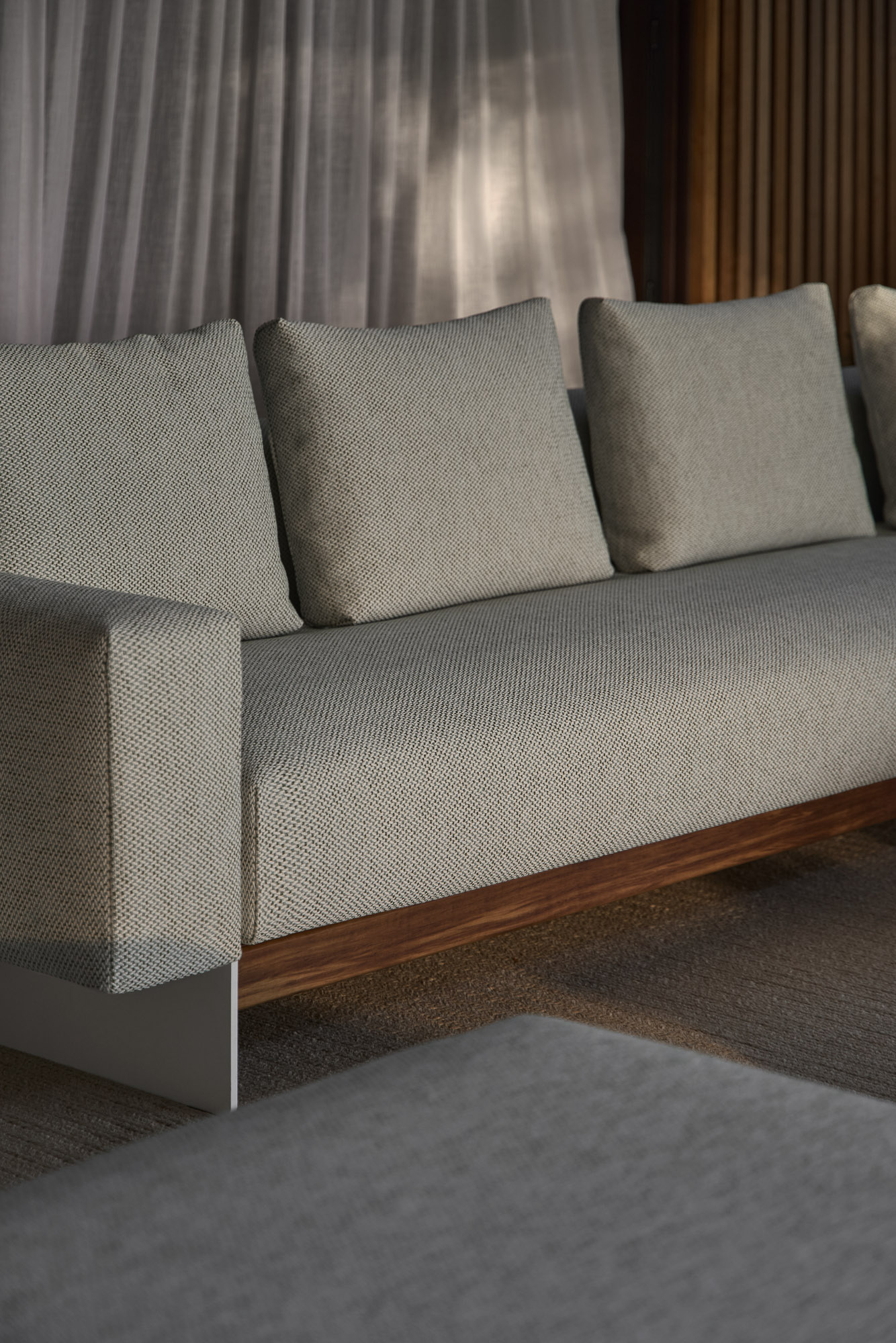 Sledd outdoor sofa designed by Mario Ruiz for Joquer