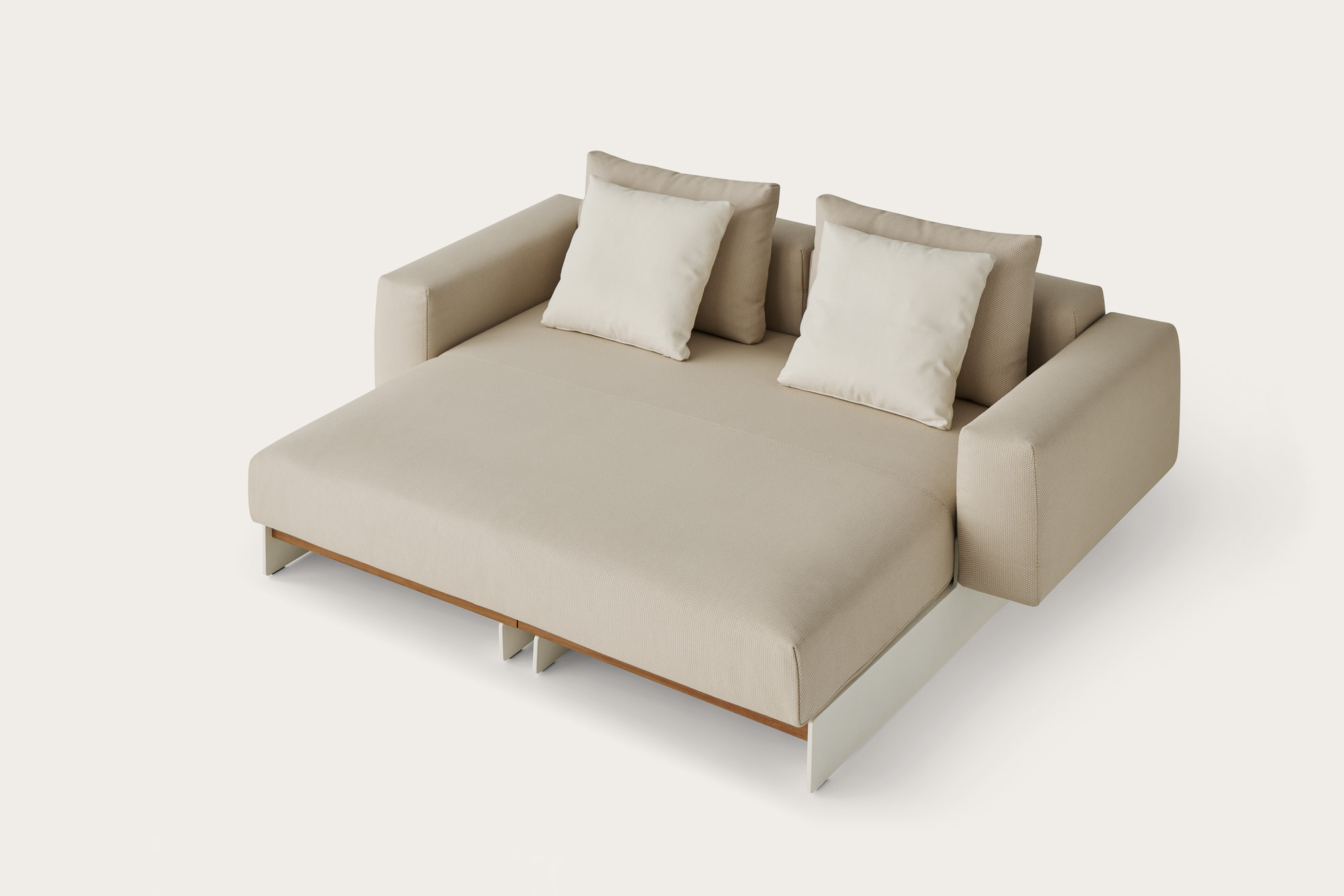 Sledd Outdoor daybed designed by Mario Ruiz for Joquer